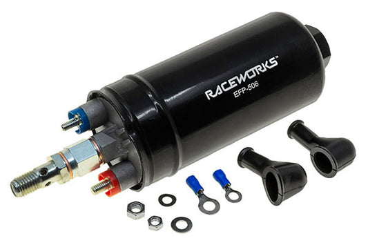Raceworks 300LPH E85 Safe External Fuel Pump - EFP-506