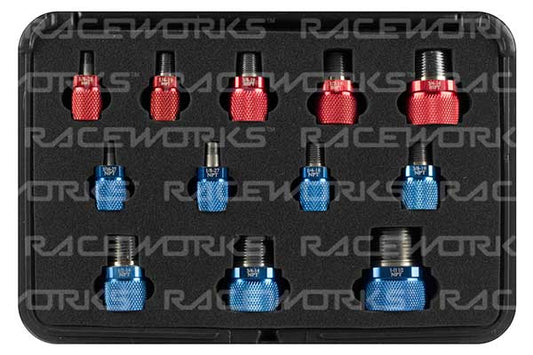 Raceworks BSPT/NPT Thread Identification Kit 12pce