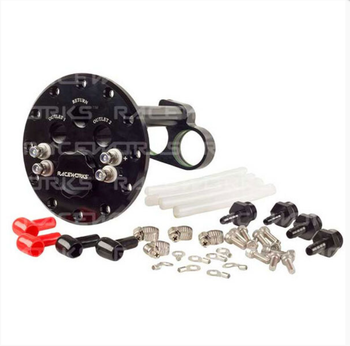 Raceworks Single/Twin Fuel Pump Hanger - Suit 39-40MM Pumps