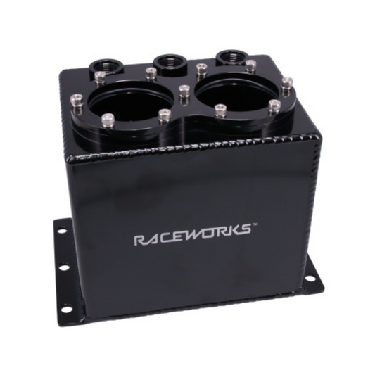 2.5L Surge Tank Kit Black Suit Twin 60mm Pumps/Hangers