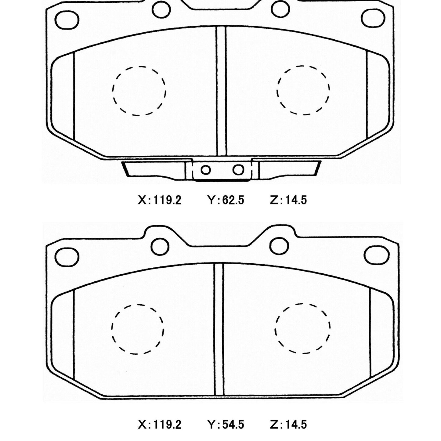 WinmaX W6.5 Race Brake Pads Sumitomo 4pot / WRX / 200SX / Skyline