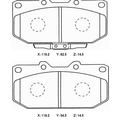 WinmaX W6.5 Race Brake Pads Sumitomo 4pot / WRX / 200SX / Skyline