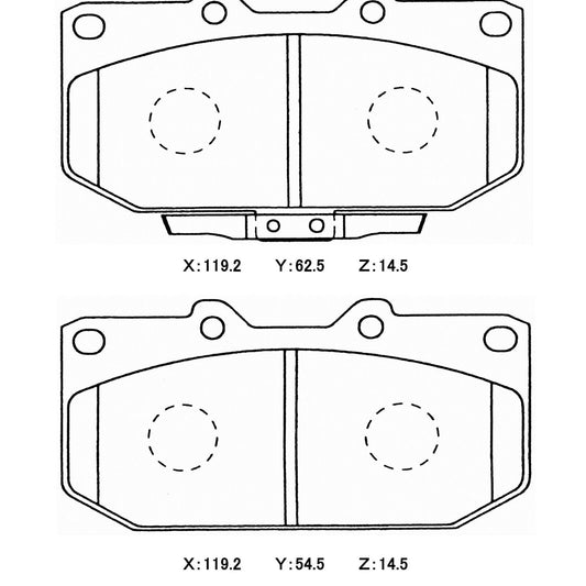 WinmaX W6.5 Race Brake Pads Sumitomo 4pot / WRX / 200SX / Skyline