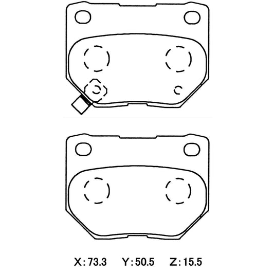 WinmaX W6.5 Race Brake Pads Subaru WRX / Nissan 300ZX / Skyline Turbo